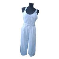 Kombinezon Damski Bez Rękawów Lekki Wygodny Niebieski Rozmiar 42 Lato