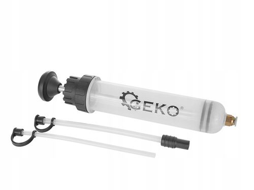GEKO ODSYSARKA RĘCZNA DO PŁYNÓW OLEJU STRZYKAWKA WYSYSARKA RĘCZNA 200ML na Arena.pl