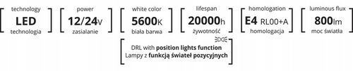 ŚWIATŁA DO JAZDY DZIENNEJ LED DZIENNE OKRĄGŁE DRL 510 HP AMIO 12V / 24V +GR na Arena.pl