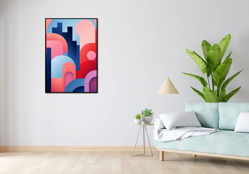 Plakat 70x100cm Miasto Kolorów zdjęcie 4