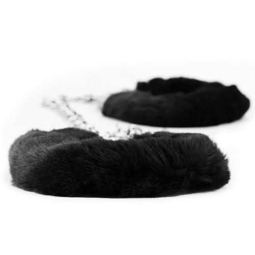 fetish pleasure fluffy leg cuffs black na Arena.pl