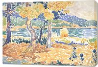 Obraz 100x70cm Pines, Henri-Edmond Cross Vintage do Salonu