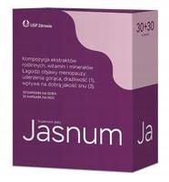 JASNUM, menopauza, koniczyna czerwona 30+30 kaps