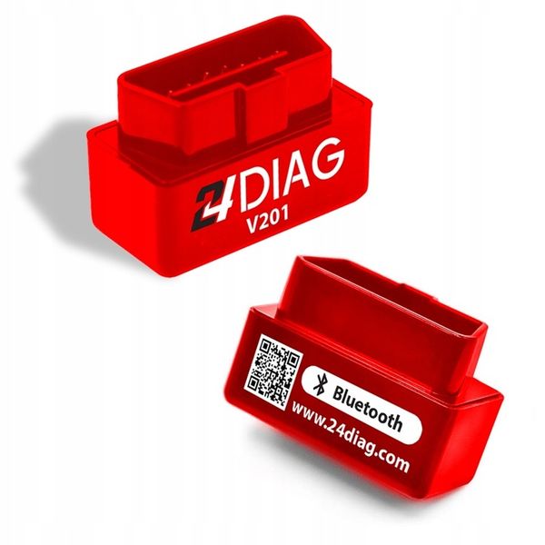 24DIAG V201 ELM327 BLUETOOTH OBD2 INTERFEJS DIAGNOSTYCZNY ANDROID OBDII BT zdjęcie 6