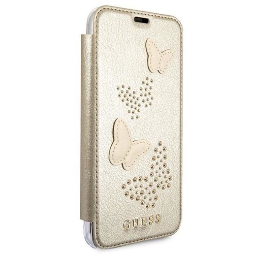 GUESS STUDS & SPARKLES OTWIERANE GUFLBKPXPBUBE IPHONE X BEŻOWY na Arena.pl