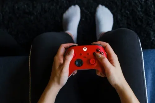 Kontroler MICROSOFT XBOX Series X/S Czerwony na Arena.pl