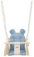 Bawełniana huśtawka domowa dla dziecka (ecru/beż, jasnoniebieski)