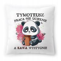 Poduszka Dla Tymoteusza Na Urodziny Ze Zdjęciem Na Prezent Biała 40X40 Cm