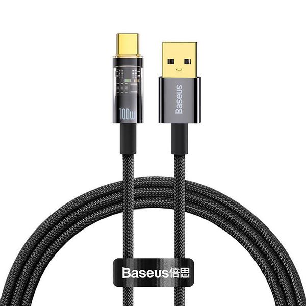 KABEL BASEUS EXPLORER USB/USB-C 100W 1M BLACK zdjęcie 1