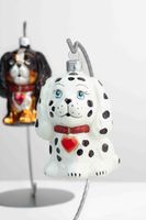 Bombka na Choinkę ze Szkła Boże Narodzenie - Piesek z Obrożą Biały