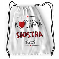 Plecak Dla Siostry Sportowy Szkolny Worek Torba Z Nadrukiem Ze Zdjęciem