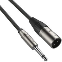 Kabel przewód mikrofonowy XLR JACK 6,3mm 3 m Roxtone SAMURAI SMXJ250L3