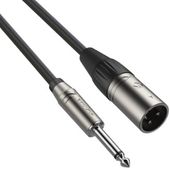 Kabel przewód mikrofonowy XLR JACK 6,3mm 3 m Roxtone SAMURAI SMXJ250L3
