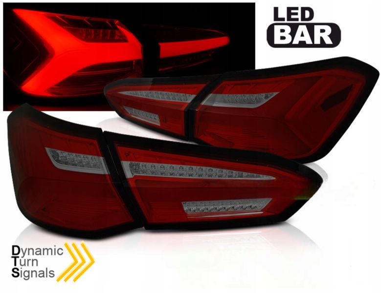 LAMPY DIODOWE RED SMOKE FORD FOCUS 4 2018-2021 DYNAMICZNE KIERUNKOWSKAZY zdjęcie 2
