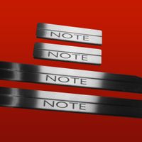 Listwa progowa NISSAN NOTE MK1 Stal nierdzewna 304 mat 4szt