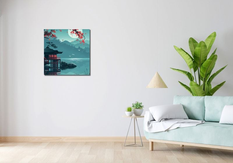 Obraz 60x60cm Japoński Pawilon zdjęcie 2