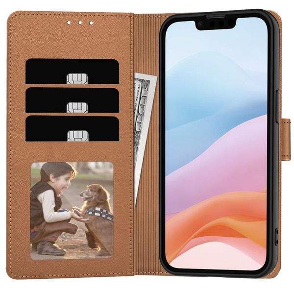 tech-protect wallet iphone 16e brown zdjęcie 3