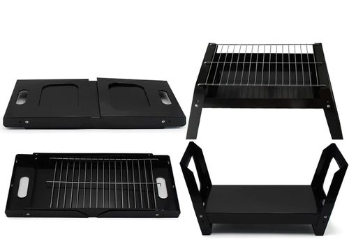 GRILL SKŁADANY TURYSTYCZNY NA KEMPING BBQ PRZENOŚNY WĘGLOWY DO OGRODU na Arena.pl