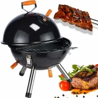 GRIL GRILL OGRODOWY WĘGLOWY Z POKRYWĄ BBQ POKRYWA