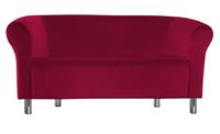 Sofa Milo MG31 czerwony nogi chrom
