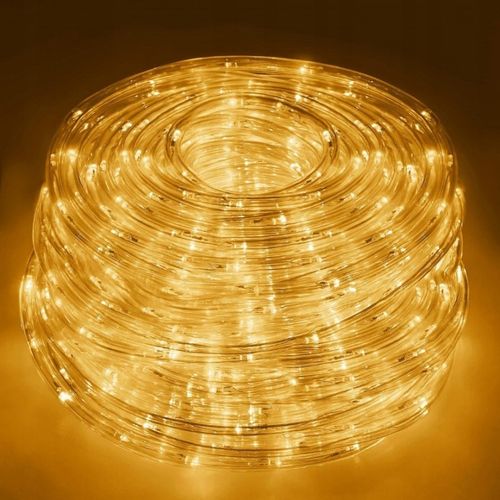 wąż świetlny, lampki zewnętrzne 18,5 metra ciepłe białe lamp30cb na Arena.pl