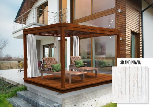 ZASŁONA FIRANKOWA Z GRAFIKĄ OSŁONA ALTANY OCHRONA PRZED WIATREM FIRANA DO PERGOLI NA WYMIAR na Arena.pl