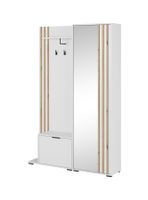 Garderoba wieszak z szafką do przedpokoju ławeczka lamele