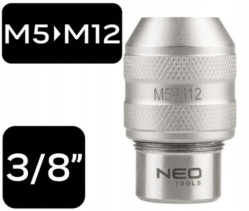 Uchwyt do gwintownika 3/8 M5-M12 Adapter do gwintowników 3/8" M5-M12 na Arena.pl