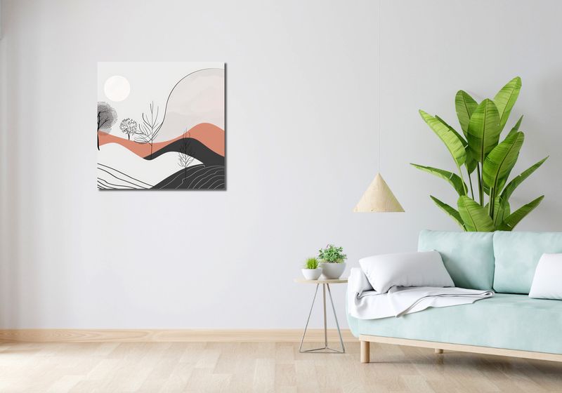 Obraz 70x70cm Półcień Widoku zdjęcie 2