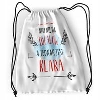 Plecak Dla Klary Sportowy Szkolny Worek Torba Z Nadrukiem Ze Zdjęciem
