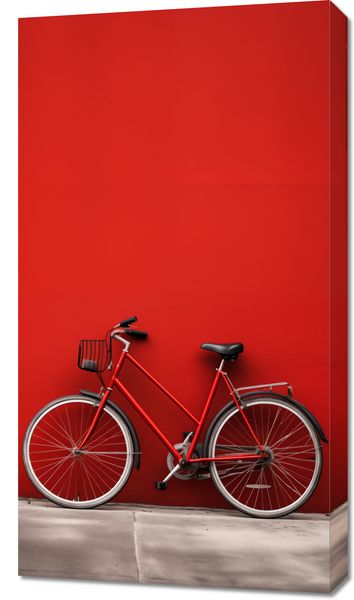 Obraz 50x90cm Czerwony Rower zdjęcie 1