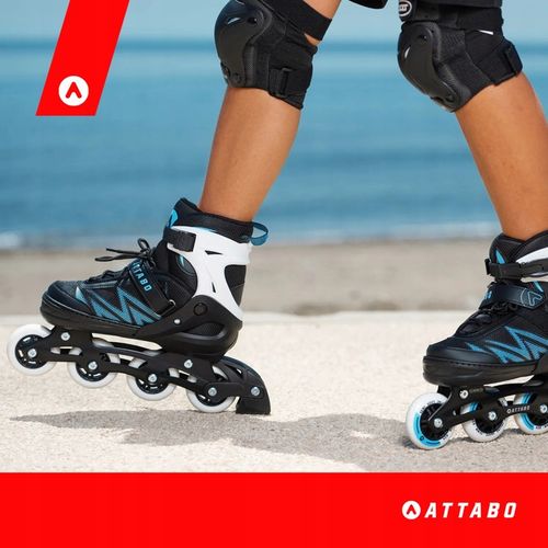 Łyżworolki dziecięce ATTABO 2w1 rolki i łyżwy Kylo L (38-41) Regulowane na Arena.pl