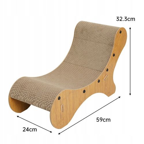 DRAPAK DLA KOTA LEŻAK LEGOWISKO TEKTUROWY KARTONOWY DUŻY NOWOCZESNY ZABAWKA na Arena.pl