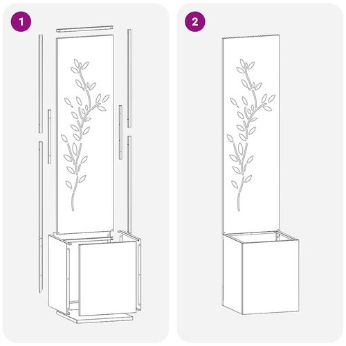 Ekran zapewniający prywatność w ogrodzie Srebrny 32 x 140 cm na Arena.pl