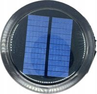 Duży Znicz Solarny srebrny róża