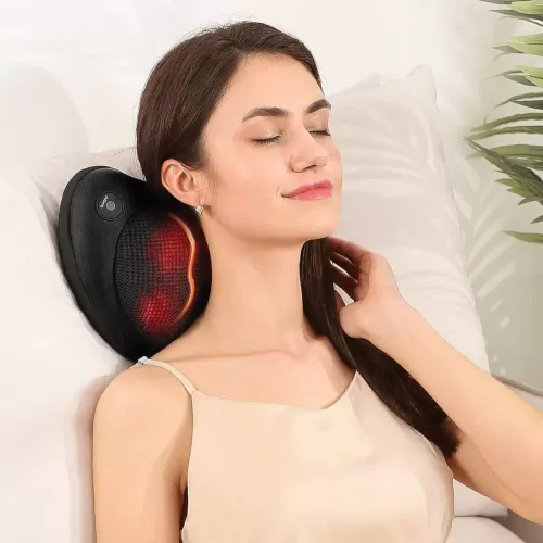PODUSZKA MASUJĄCA SHIATSU Z FUNKCJĄ PODGRZEWANIA MASAŻER SZYJI KARKU GŁOWY na Arena.pl