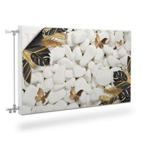 Osłona MAGNETYCZNA Grzejnika Kamyki Abstrakcja Liście 100cm x 60cm