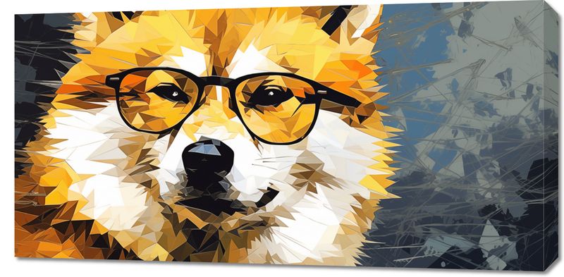 Obraz 100x50cm Intelektualny Psiak zdjęcie 1