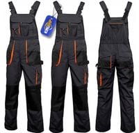 MOCNE Spodnie robocze OGRODNICZKI CLASSIC ORANGE WZMACNIANE OXFORD600