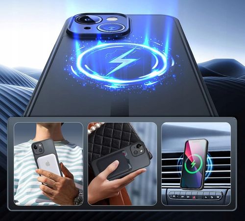 Etui do iPhone 13 iPhone 14 do MagSafe 360° MATT CASE OCHRONA APARATU Szkło na Arena.pl