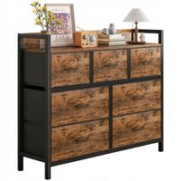 Komoda industrialna retro brąz rustykalny szafka duża pojemna regał 98 cm