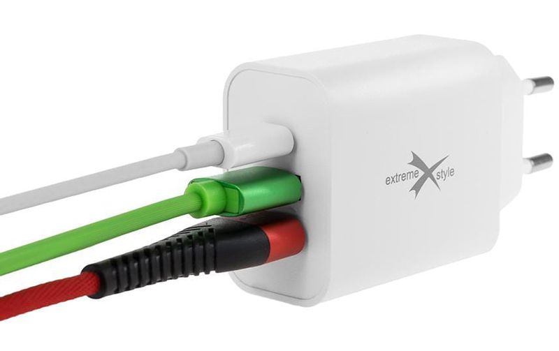 Ładowarka sieciowa USB Typ-C + 2 USB PD 48W zdjęcie 2