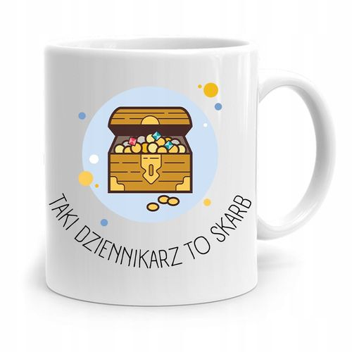 Kubek Dziennikarza Reportera Dziennikarz To Skarb Z Nadrukiem Ze Zdjęciem na Arena.pl