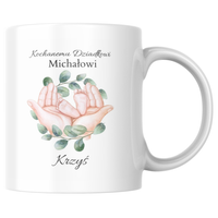 Prezent na dzień Dziadka Kubek z personalizowanym imieniem