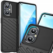 thunder case elastyczne pancerne etui pokrowiec oneplus nord n20 5g czarny