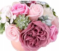 Róże Kwiaty mydlane Bukiet prezent Imieniny i Urodziny Flowerbox na Ślub