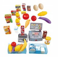 2 x SUPERMARKET SKLEP DLA DZIECI STRAGAN KASA WAGA KOSZYK WÓZEK ZAKUPY MATA