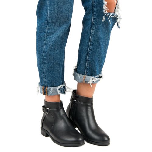 Czarne Botki Na Suwak r.40 na Arena.pl