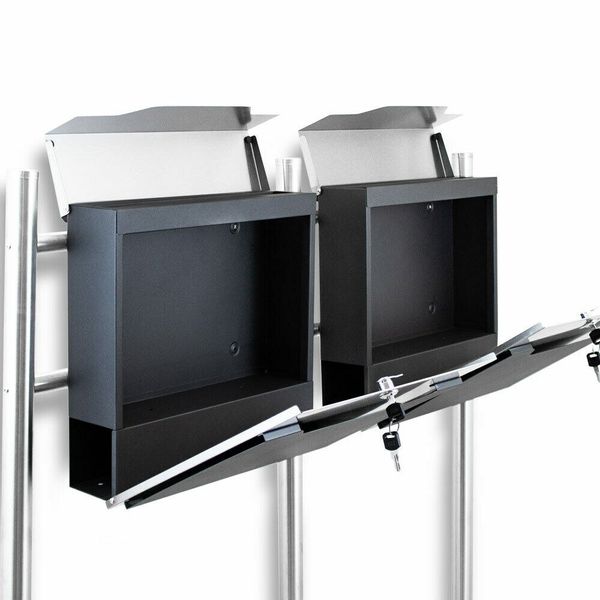 16780 Skrzynka na listy wolnostojąca 2 szt skrzynek nowoczesne zdjęcie 4