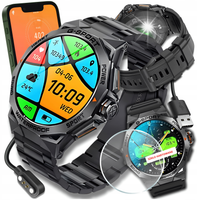 SMARTWATCH MĘSKI ZEGAREK ROZMOWY PL MENU TĘTNO PULS SEN SMART WATCH + SZKŁO